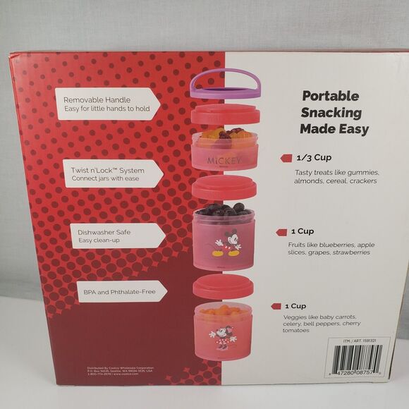 Whiskware Snack Containers Disney 3 pack BPA and Phthalate-free Dishwasher Safe - Picture 12 of 16